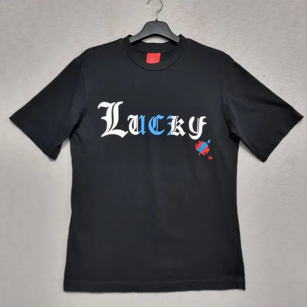 [BUNJANG] Lucky Chouette Women's Short Sleeve T-Shirt Size 66 / 럭키슈에뜨 반팔 티셔츠 여자66사이즈ㅡ0427