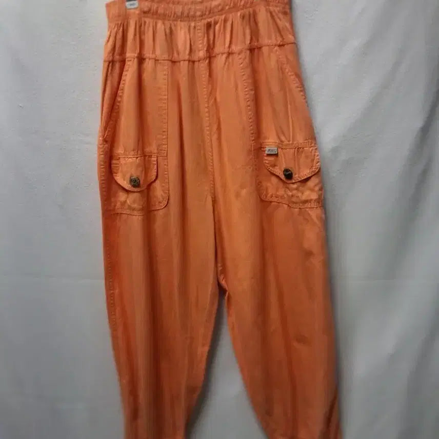 [BUNJANG] Orange Cargo 7/10 Length Pants (Size 28) / 오렌지색 카고 7부 바지28 여러개 개당