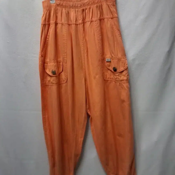 [BUNJANG] Orange Cargo 7/10 Length Pants (Size 28) / 오렌지색 카고 7부 바지28 여러개 개당