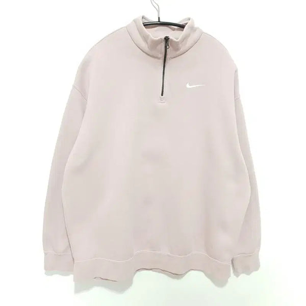 [BUNJANG] Nike Women's Fleece Half-Zip High-Neck Sweatshirt / 나이키 우먼스 기모 반집업 하이넥 맨투맨 S_W0539