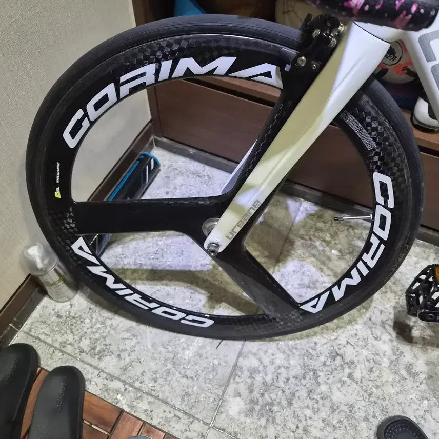 [BUNJANG] Corima 12K Wheelset Decal Spoke Bicycle Parts / 12k 삼발이