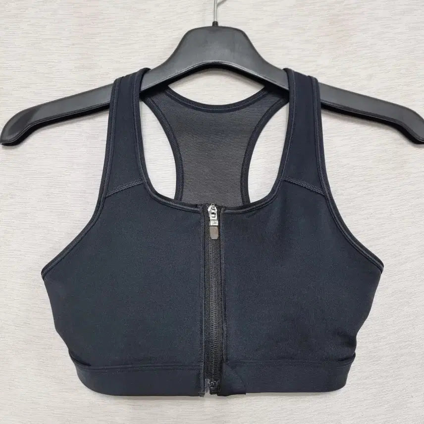 [BUNJANG] Nike Black Zip-Up Sports Bra Women's Medium / 나이키 스포츠 브라 블랙 집업 여자M사이즈 헬스 런닝ㅡ0427ㅁㅁ
