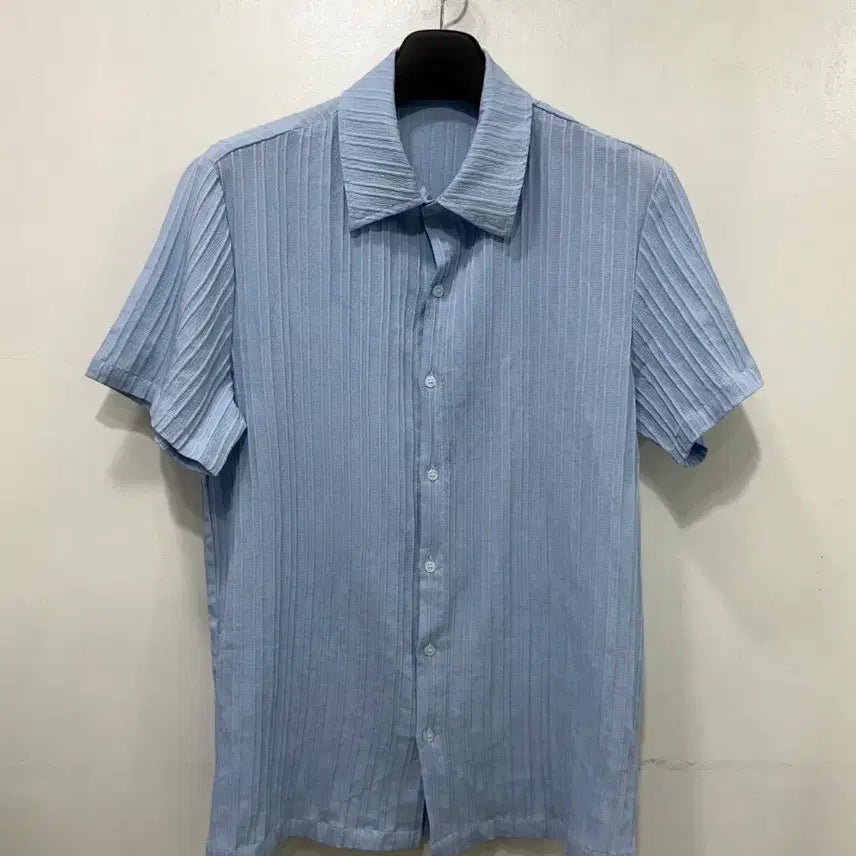[BUNJANG] MANFINITY Sky Blue Linen Blend Shirt / MANFINITY하늘색 셔츠 린넨 혼방 셔츠