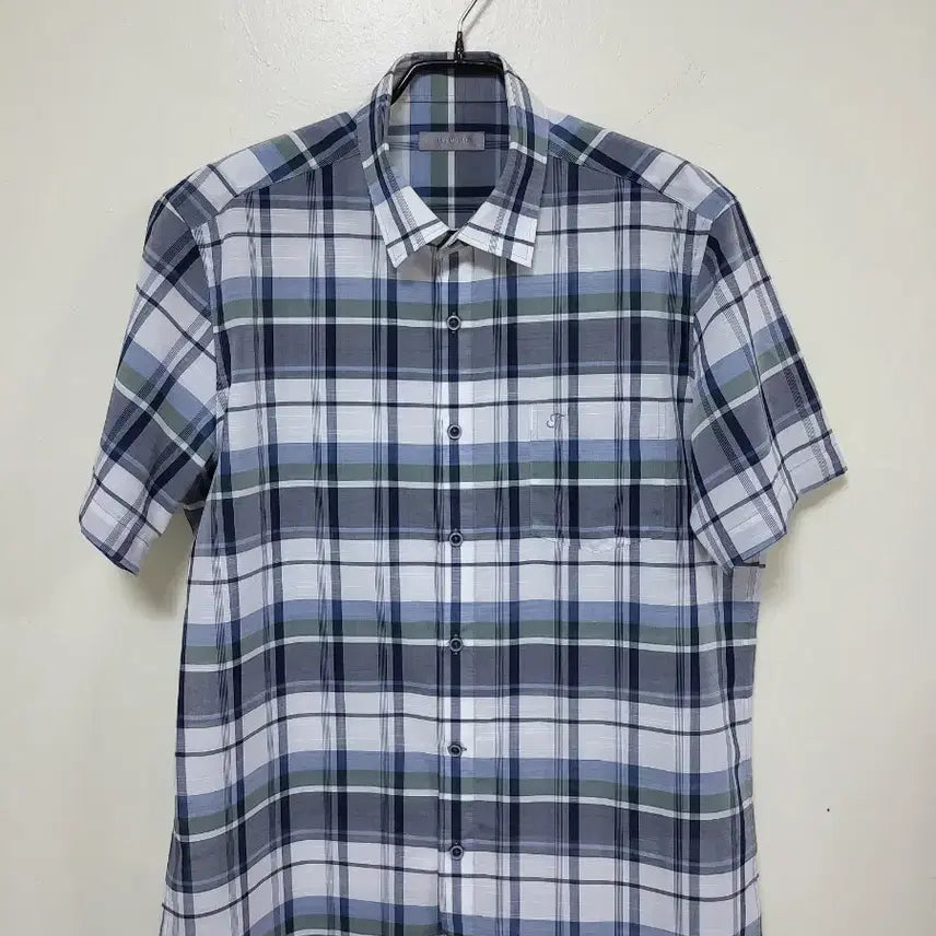 [BUNJANG] TremoLo Check Pattern Short Sleeve Shirt / 트리몰로체크무늬 반팔 셔츠 .260707