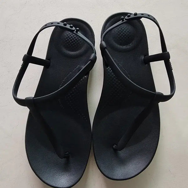 [BUNJANG] Fitflop Flip-Flop Sandals Black / 핏플랍 쪼리 샌들 (235)