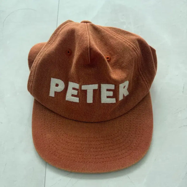 [BUNJANG] My Name Is Peter Ball Cap Orange Peter Embroidery / mynameispeter모자