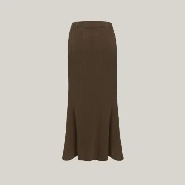 [BUNJANG] Jade Mong Pleats Semi Mermaid Skirt Brown / 제이드몽 플리츠 세미 머메이드 스커트 브라운