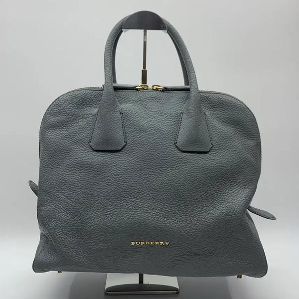 [BUNJANG] Burberry Greenwood Bowling Leather 2-Way Tote Bag Light Blue / 267002272 버버리 그린우드 볼링 레더 2way 토트백 라이트블루