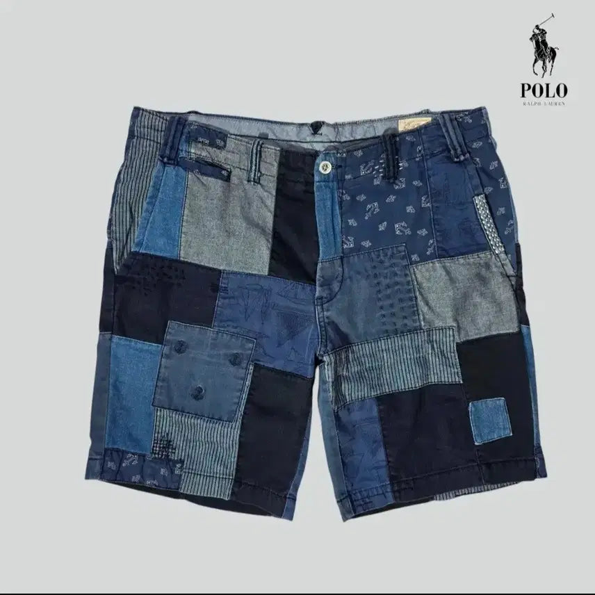[BUNJANG] Polo Patchwork Shorts Size 30 / [30] 폴로 패치워크 반바지