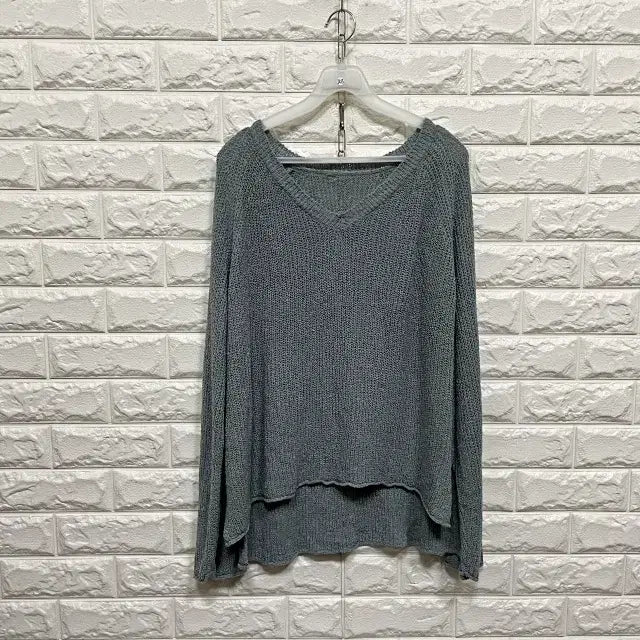 [BUNJANG] Summer Long Sleeve Knit T-Shirt / 2415) 여름 긴팔 니트티셔츠