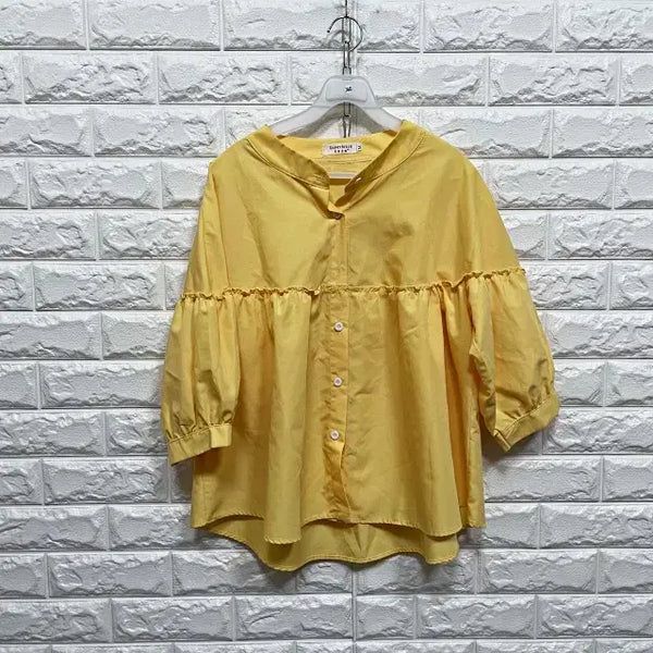 [BUNJANG] Short Sleeve Blouse / 2440) 반팔 블라우스