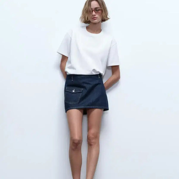 [BUNJANG] Zara Denim Pencil Mini Skirt / 데님 펜슬 스커트 자라