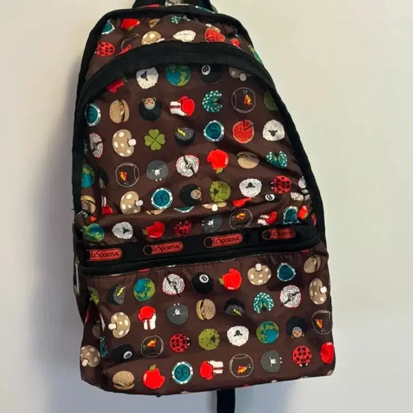 [BUNJANG] Lesportsac Eightball Dot Backpack / 레스포삭 에잇볼 도트 백팩