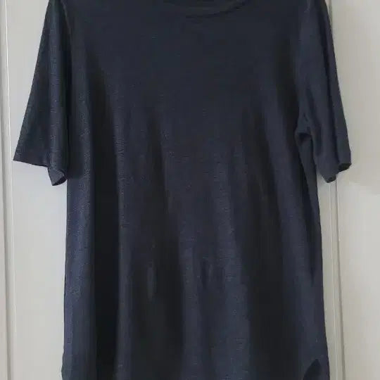 [BUNJANG] Basic Plain Short-Sleeve T-Shirt Navy / 기본 무지 반팔 티셔츠 네이비