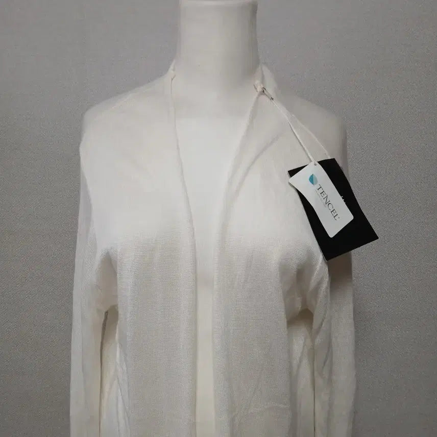 [BUNJANG] AILENE Tencel White Open Cardigan / AILENE 텐셀 화이트 오픈 가디건  새옷