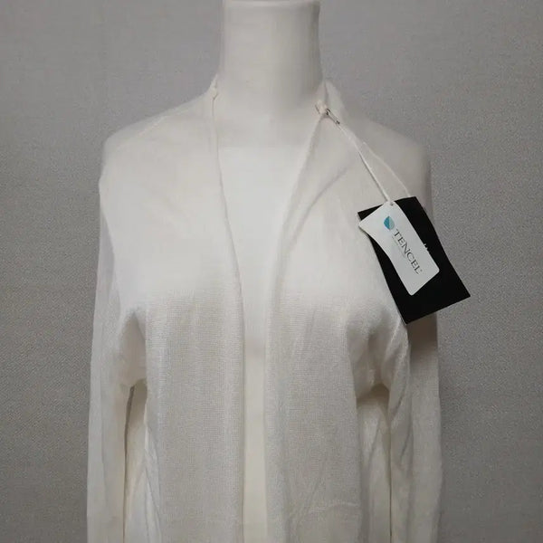 [BUNJANG] AILENE Tencel White Open Cardigan / AILENE 텐셀 화이트 오픈 가디건  새옷