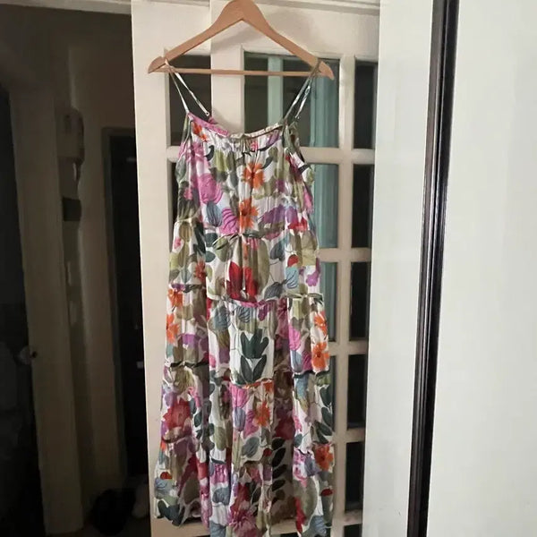 [BUNJANG] Thursday Island Floral Long Dress M / Thursday Island 플로럴 롱 원피스 M 길이:120