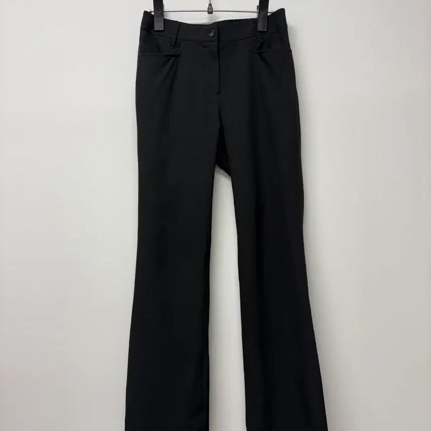 [BUNJANG] Waide Angle Black Semi Bootcut Pants / 와이드앵글 블랙 팬츠 64