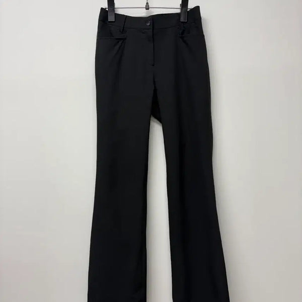 [BUNJANG] Waide Angle Black Semi Bootcut Pants / 와이드앵글 블랙 팬츠 64