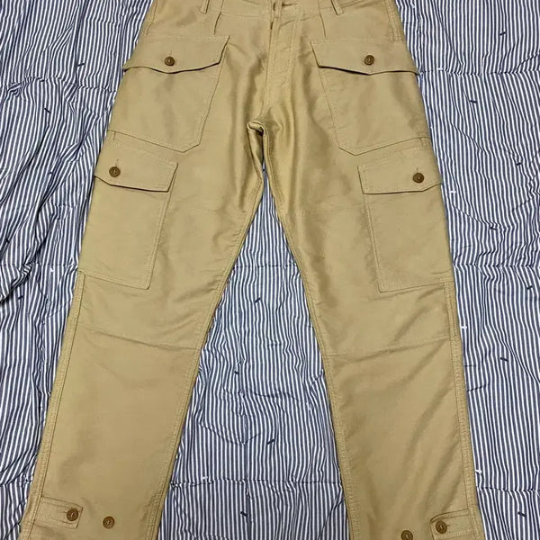 [BUNJANG] Bleu de Paname Cargo Pants Beige Size 32 / 블루 드 빠남 카고팬츠 베이지 사이즈32