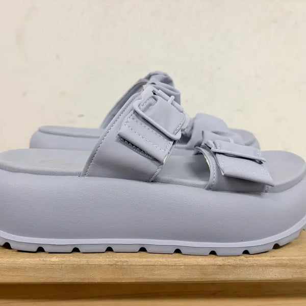 [BUNJANG] Skechers Shirring Buckle Sandals Size 240 / 스케쳐스 셔링 버클 샌들 240