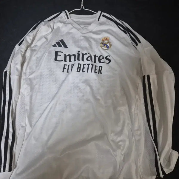 [BUNJANG] Adidas Real Madrid 24/25 Season Long Sleeve Jersey / 아디다스 레알마드리드 24/25 시즌 롱슬리브 유니폼