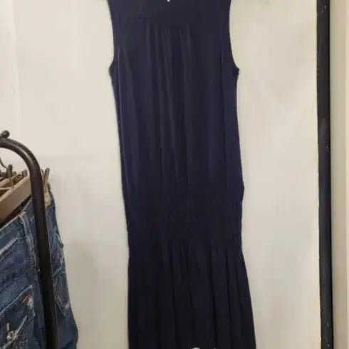 [BUNJANG] Vanessa Bruno Navy Sleeveless Midi Dress / 바네사브루노 네이비  원피스S(새상품)