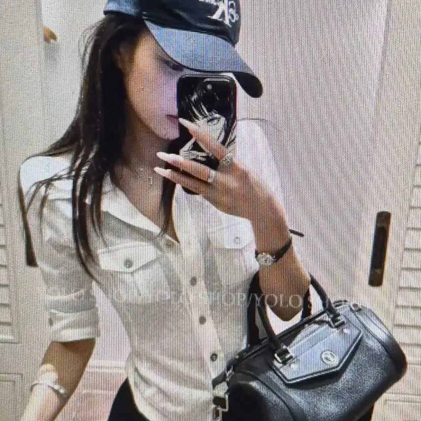 [BUNJANG] White Short Sleeve Polo Shirt / (해외배송)반팔 카라 셔츠