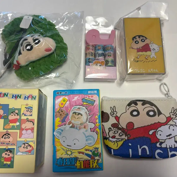 [BUNJANG] Crayon Shin-chan Bundle Coin Purse Figure Crochet Airpods Case / 짱구 일괄) 동전지갑 피규어 뜨개 에어팟