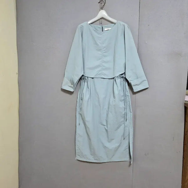 [BUNJANG] Ashley Shop Navy Blue Nylon Dress / 시스템 활용하기좋은 원피스 F  n7902