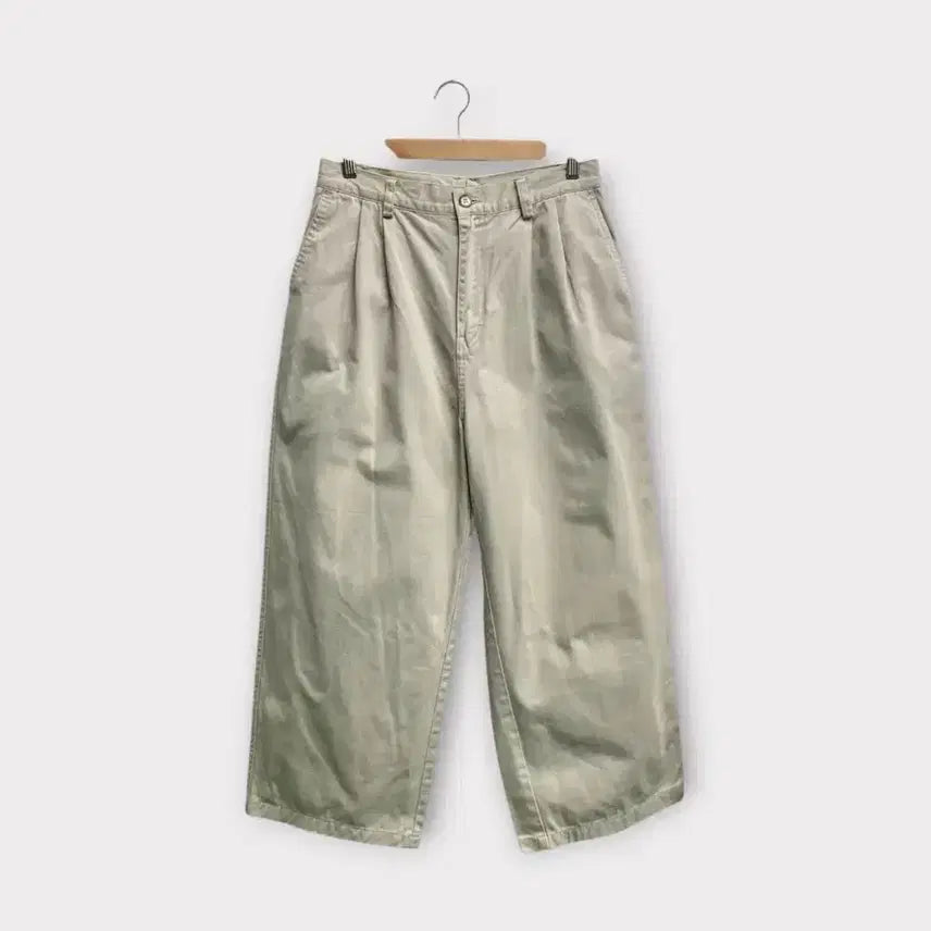 [BUNJANG] Champion Two-Tuck Wide Chino Pants - 27 Inch / 챔피온 투턱 와이드 치노 바지-27인치