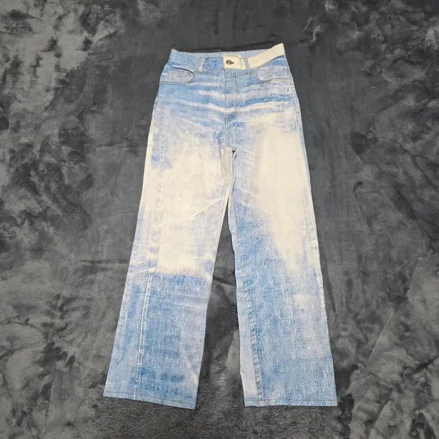 [BUNJANG] Women's Instant Punk Color Printing Denim Pants / (1)여성 인스턴트펑크 컬러 프린팅 데님 팬츠 봄여름