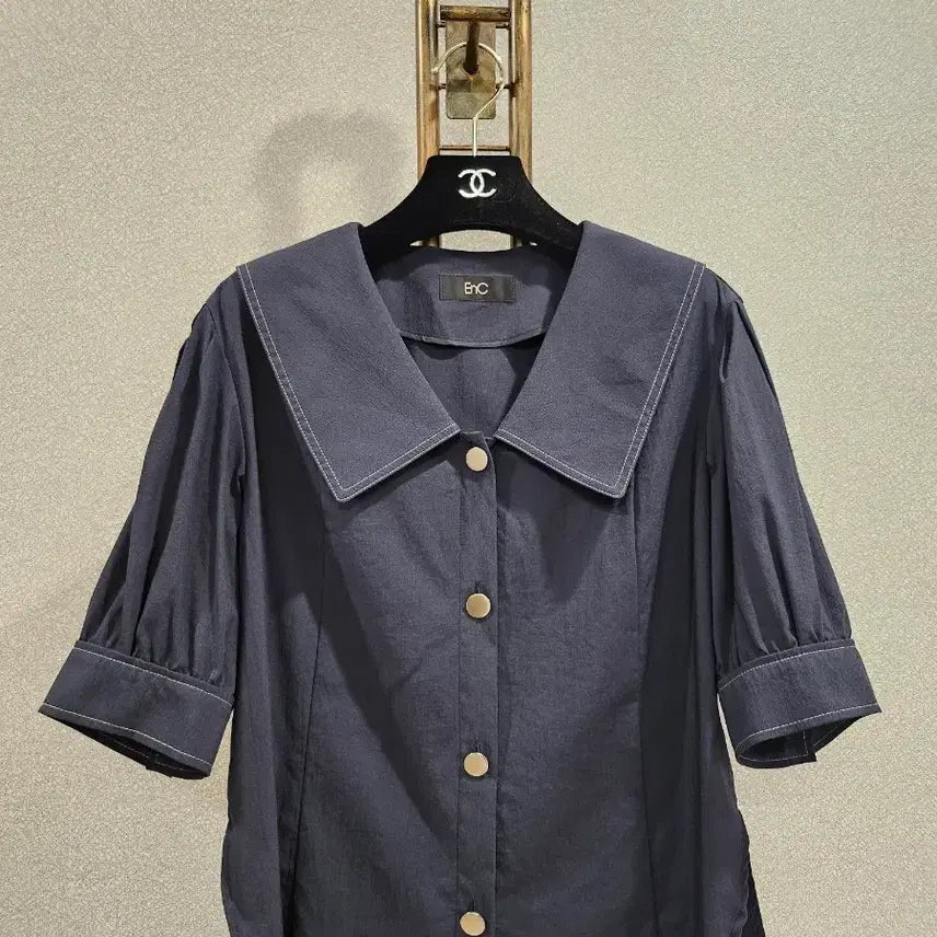 [BUNJANG] Enc Navy Nylon Blend Top / enc
