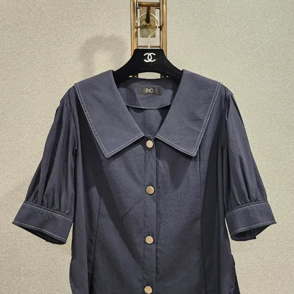[BUNJANG] Enc Navy Nylon Blend Top / enc