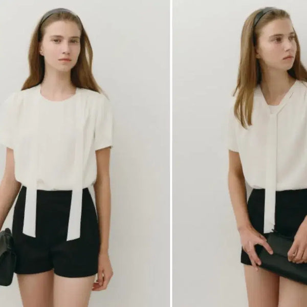 [BUNJANG] S CIE Lua Tie Blouse Black Size S / 새상품)) 시에 루아 타이블라우스 블랙색상 s사이즈