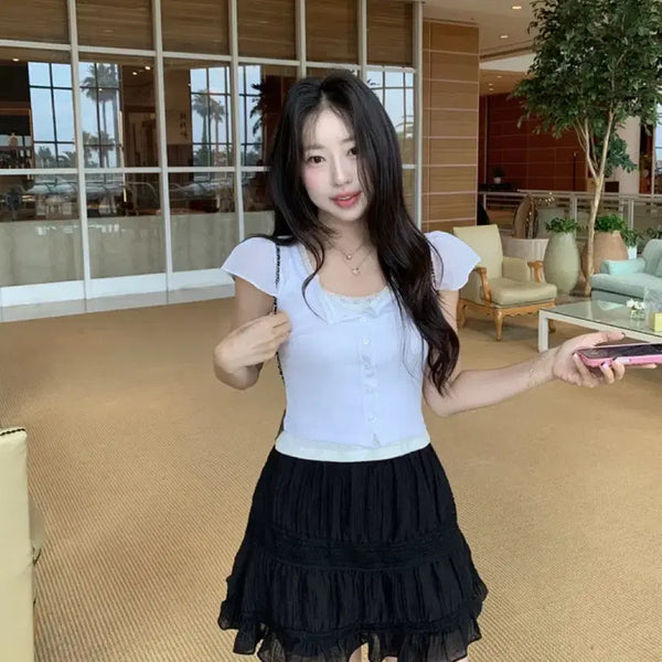 [BUNJANG] Siyé Peach Blouse - White / 새상품] 시예 피치 블라우스 티 화이트