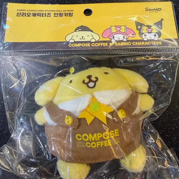 [BUNJANG] Sanrio Pompompurin Doll Keychain / 산리오 컴포즈 콜라보 폼폼푸린 인형 키링