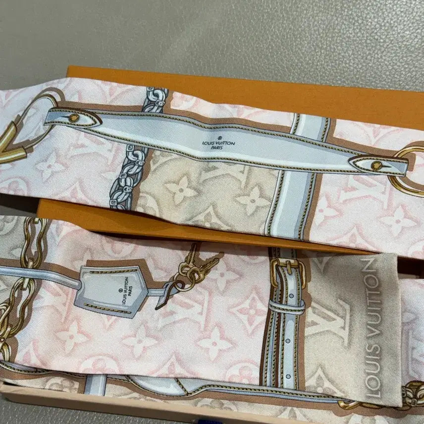 [BUNJANG] Louis Vuitton Denimgram Confidential Bandeau Scarf M78152 / 루이비통 스카프 데님그램 컨피덴셜 방도