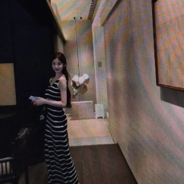 [BUNJANG] Striped Sleeveless Maxi Dress / (해외배송)스트라이프 민소매 맥시 원피스 2컬러
