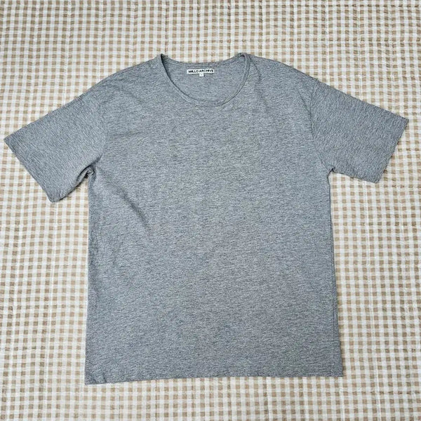 [BUNJANG] Milo Archive Oversized Fit T-Shirt (Gray, Size 100) / 밀로아카이브 오버핏 반팔티 남자100