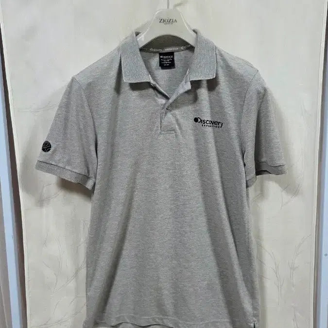 [BUNJANG] Discovery Men's Basic Cotton Blend Short-Sleeve Polo T-Shirt (Size 100) / 디스커버리반팔티셔츠(100)