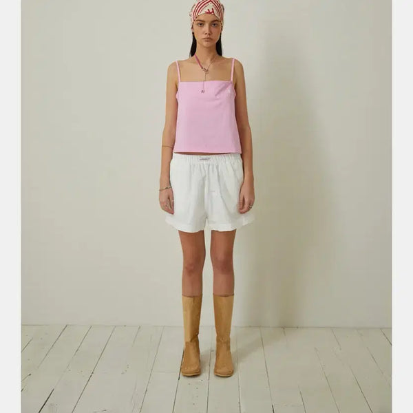 [BUNJANG] Our salty Logo Sleeveless Top / 아우어솔티 로고 슬리브리스 민소매 나시