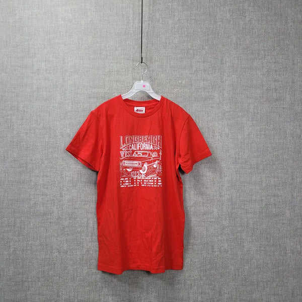 [BUNJANG] Red Short Sleeve T-Shirt Size 95 / ㄹ222 레드 반팔티 95