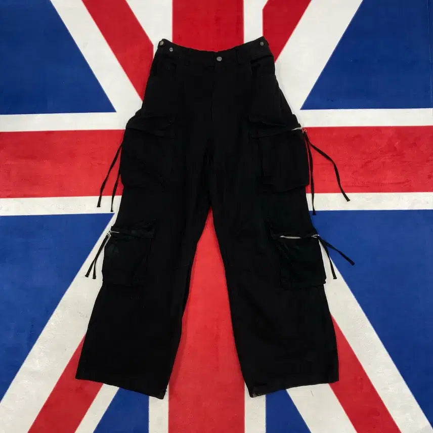[BUNJANG] Vintage Wide Multi-Cargo Pants (Size 30) / 빈티지 와이드 멀티카고 팬츠 실측 30
