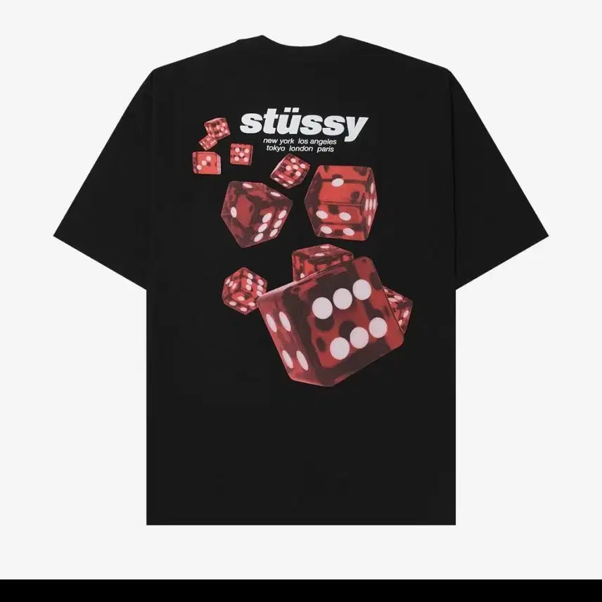 [BUNJANG] Stussy Rollers Short Sleeve T-Shirt Black / 스투시 롤러스 반팔 티셔츠