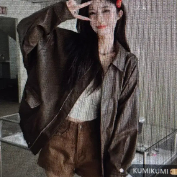 [BUNJANG] High Quality Leather Jacket - 2 Colors (Unlined) / (해외배송)고품질 레더 자켓 2컬러(안감없음)