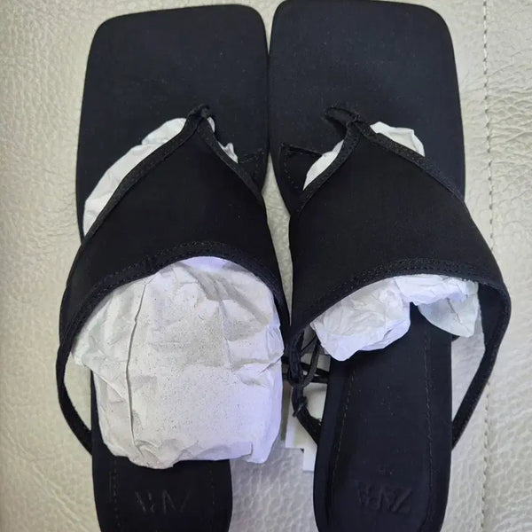 [BUNJANG] Zara Fabric Sandals / Zara 자라 샌들