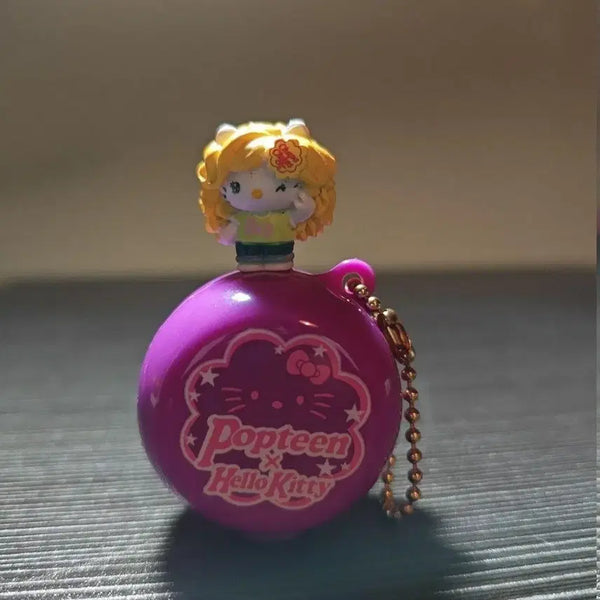 [BUNJANG] Sanrio Retro Hello Kitty Popteen Collaboration Keyring / 산리오 레트로 고전 키티 팝틴 콜라보 키링