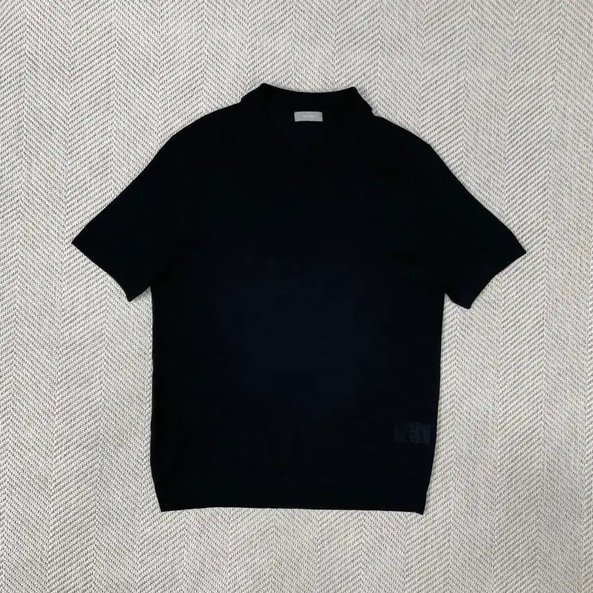 [BUNJANG] Project M Black Short Sleeve Knit 105 / 프로젝트 M 검정 반팔 니트 105