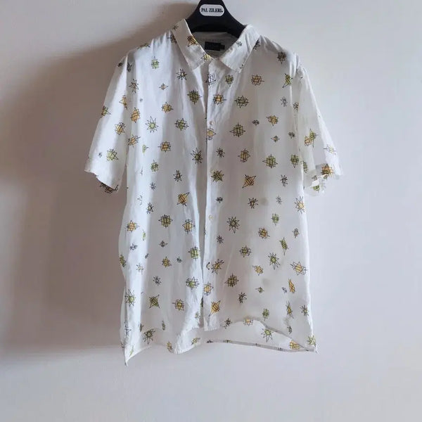 [BUNJANG] Paul Smith Cotton Short Sleeve Shirt with Star Pattern / 폴스미스 반팔셔츠